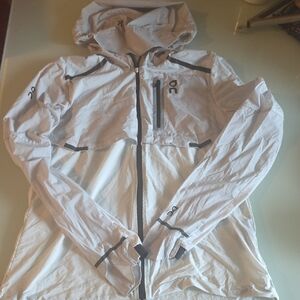 On Running Women's Light Gray Hooded Ski Jacket